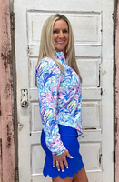 Peyton Zip Pullover - Watercolor