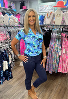 V-Neck Short Sleeve Collar Top - PTBL