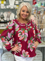 Janelle Top - Center Stage Plum