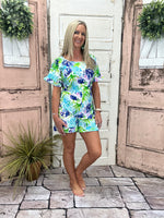 Monica Belted Romper - On Island Time