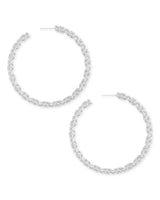 Maggie 2'5 Hoop Earring in Silver