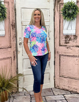 V-Neck Short Sleeve Top - CRLS