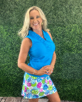 Evelyn Sleeveless Top - Turquoise