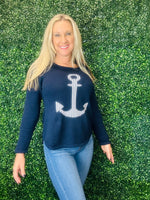 Lulu-B Sweater - Navy Anchor (ANNN)