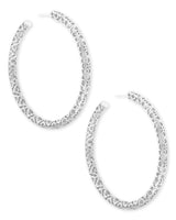Maggie 2'5 Hoop Earring in Silver