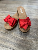 Spray Tan Sandal - Red Canvas