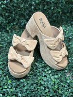 Put A Bow On It - Camel Faux Suede
