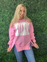 XOXO Bow Sequin Crew