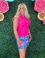 Evelyn Sleeveless Top - Hot Pink