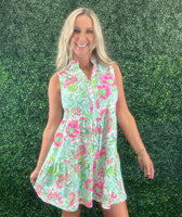 Laison Dress - Pink Citrus Bloom