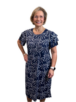 SPX4580 Midi Ruffle Short Sleeve Dress - PRNV