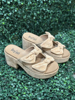 Put A Bow On It - Camel Faux Suede