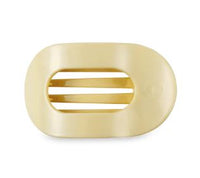 Flat Round Clip - Butter Yellow