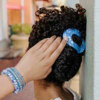 Flat Round Clip - Blue Lagoon