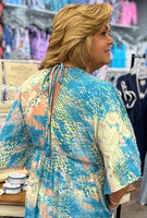 Gettin' Fishy Flutter Sleeve Maxi Dress