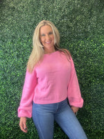 Pink Bow Back Sweater