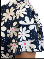 SPX4580 Midi Ruffle Short Sleeve Dress - DSYN