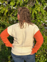 Fall In Love Color Block Sweater