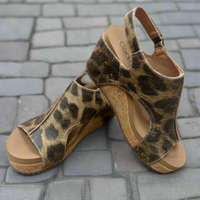 Carley - Washed Cognac Leopard