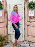 V-Neck 3/4 Sleeve Top - SEHP