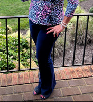 Aryeh - Navy Wide Leg Pant