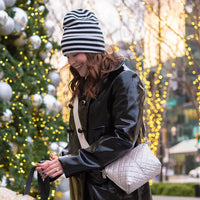 Emily Crossbody - Champagne Quilted