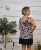 BLD2150 Bangladine Scallop Skort - BLK