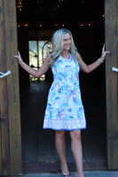 Patricia Sleeveless Tiered Dress - Palm Paradise