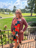 Ribbed Long Cardigan - Sienna