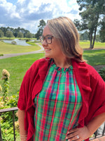 Libby Dress - Plaid About You Green