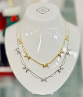 Bow GOLD Strand Necklace