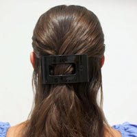 Rectangle Flat Clip - Jet Black