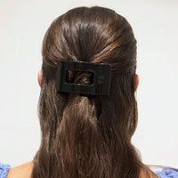 Rectangle Flat Clip - Jet Black