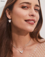 Disney | Kendra Scott Silver Mickey Mouse Pendant Necklace in Freshwater Cultured Pearl