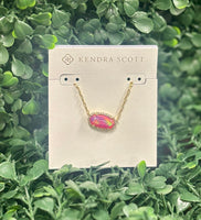 Kendra Scott Elisa Pave Frame Gold Necklace in Pink Opalescent Resin
Crystal frame necklace
Kendra Scott necklace
Kendra Scott Jewelry
