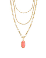 Elisa Triple Strand Necklace Gold in Coral Illusion
Kendra Scott Multi Strand Necklace 
Kendra Scott
