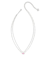 Kendra Scott | Emilie Silver Multi Strand Necklace in Azalea Illusion