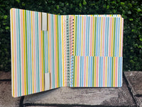 Have a lot to say and no place to put it? With 160 college-ruled pages, this mini notebook in Lilly Garden Home gives you space to share your dreams, keep track of your travels, or even jot down grocery lists. And it's all held within a concealed spiral book splashed with a bright, sunny Lilly print.
