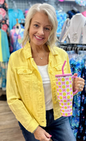 Lulu-B Linen Travel Jacket – lightweight, washable linen with chest pockets & a flattering fit. Perfect for layering.