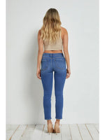 mid rise ankle jeans, cigarette ankle jeans, women’s slim jeans, stretch denim jeans, boutique ankle jeans, everyday women’s denim, Sweet Southern Charm denim