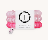 Meet your new year-round hair essential! The Large TELETIES Hair Coils deliver a strong grip without damage, keeping your style secure all day long. When not in your hair, they double as a chic wrist accessory—functional and fashionable in one.