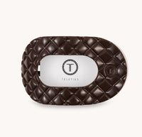 Quilted Flat Round Clip - Truly Taupe