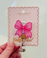 Simply Southern badge reel in fun colorful design – stylish badge holder for ID, keys, or work badges from Sweet Southern Charm