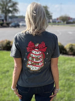 Simply Southern Tee
Christmas Tee 
Bow with little debbie cake tee 
christmas trendy 
tis the season