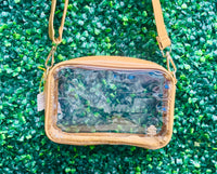 Simply Southern Stadium Crossbody - Coco
The Simply Southern Stadium Crossbody is perfect for game day, concerts, or nights out. Clear PU body, gold hardware, zip closure, and detachable strap.