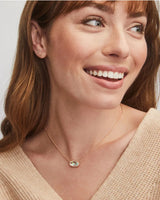 kendra scott necklace 
dichroic glass stone 
reflective stone 
elisa pendant necklace