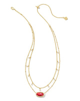 Elisa Pearl Multi Strand Necklace Gold in Bronze Veined Red and Fuchsia
Kendra Scott Layered Necklace
pearl necklace