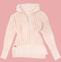 Quarter Zip Soft Sweater - Parch