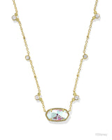 Disney | Kendra Scott Gold Mickey Mouse Elisa Pendant Necklace in Dichroic Glass