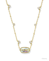 Disney | Kendra Scott Gold Mickey Mouse Elisa Pendant Necklace in Dichroic Glass
